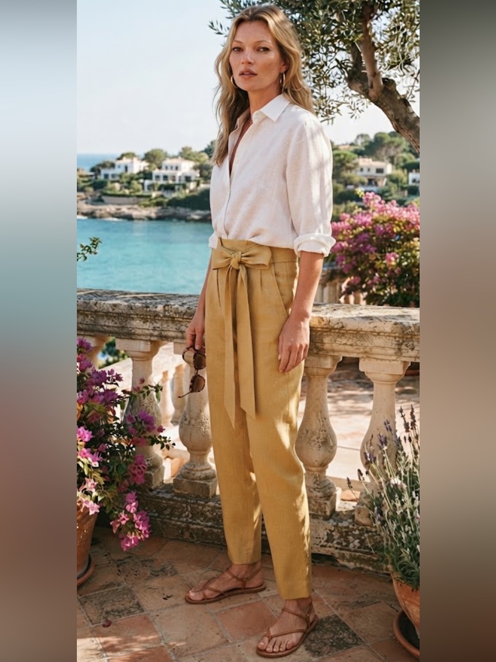 NWT Ann Taylor Chic High Rise Mustard Women's Tapered Trousers